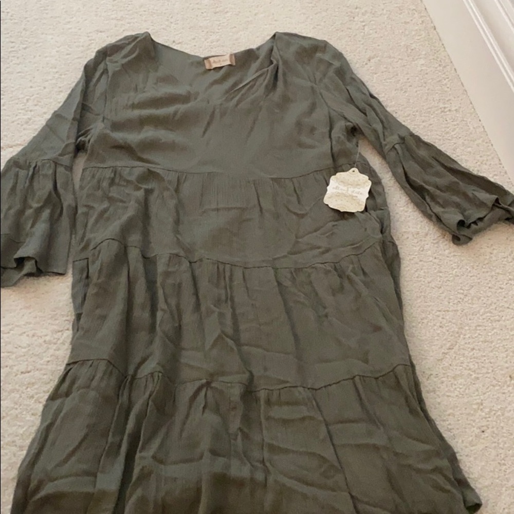 Long sleeve loose winter dress